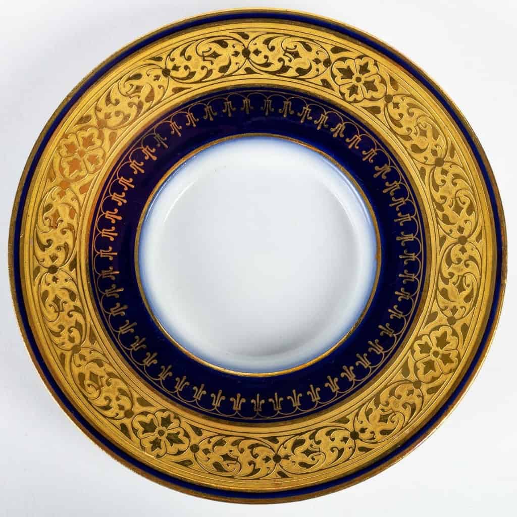 Tasse trembleuse, bleue et or | Biron Tasse trembleuse, bleue et or