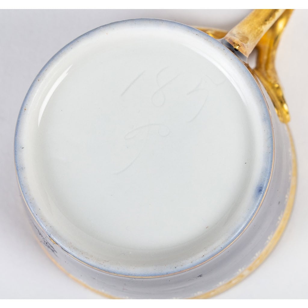 Tasse trembleuse, bleue et or | Biron Tasse trembleuse, bleue et or