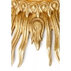 Important miroir soleil en bois doré et sculpté. Époque vers 1960. | Biron Important miroir soleil en bois doré et sculpté. Époque vers 1960.