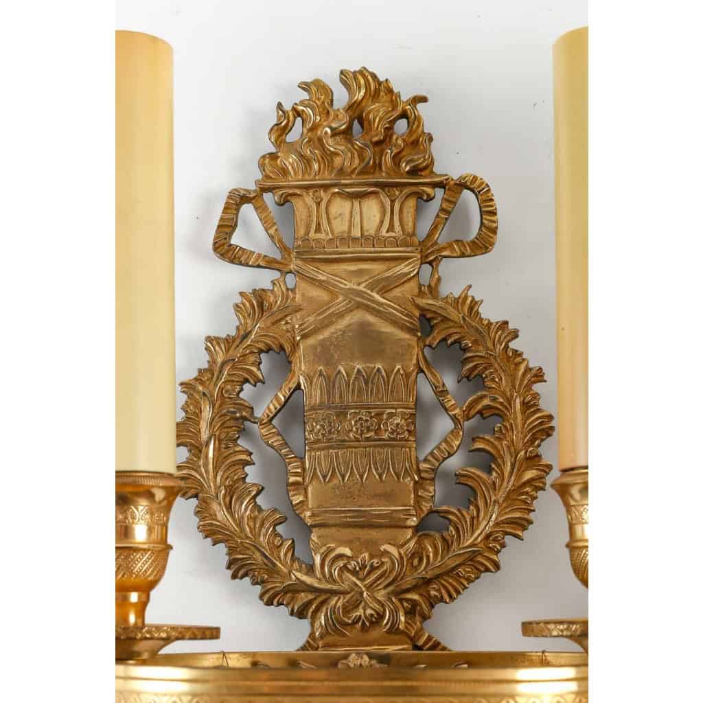 Paire d’appliques de style 1er Empire. | Biron Paire d'appliques de style 1er Empire.