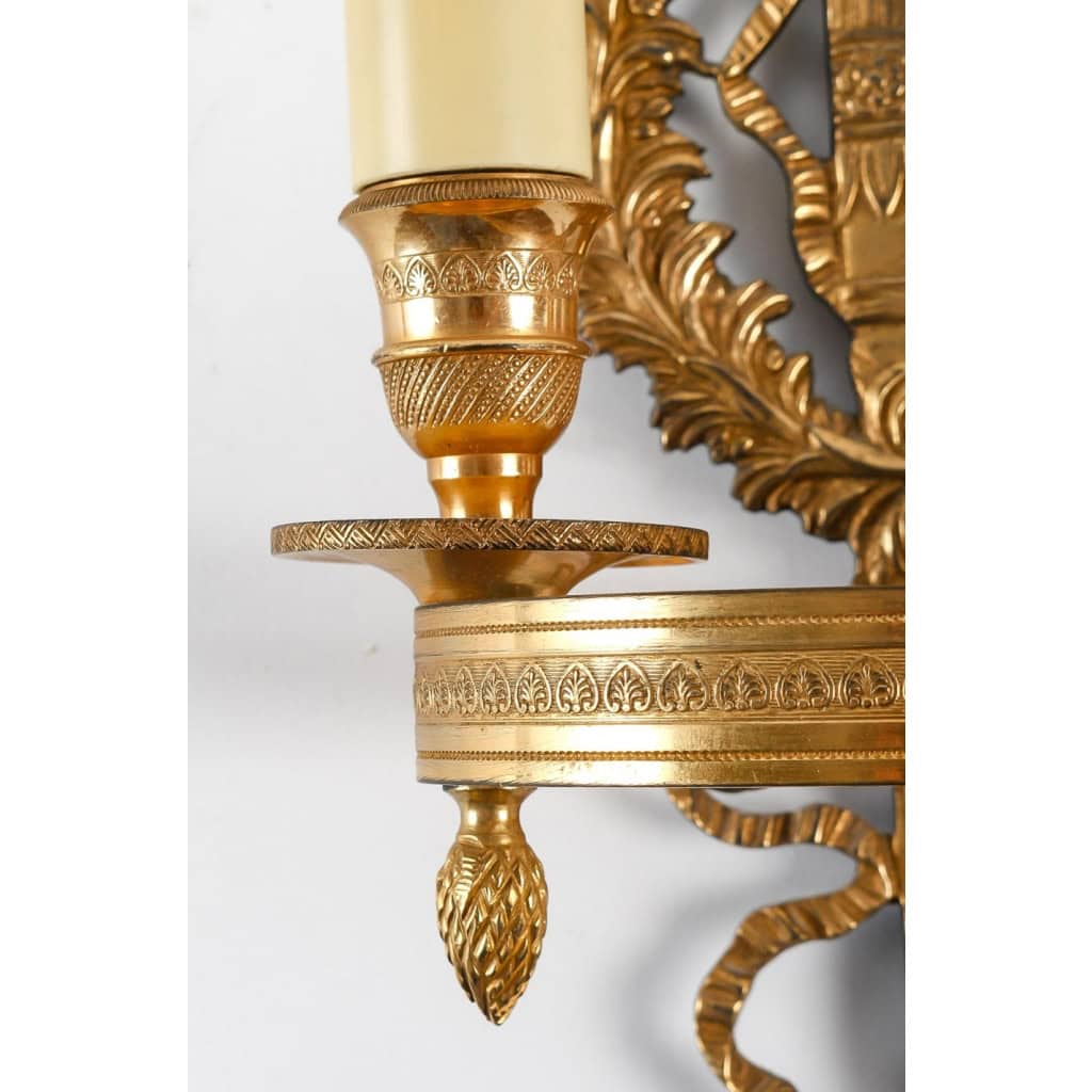 Paire d’appliques de style 1er Empire. | Biron Paire d'appliques de style 1er Empire.