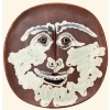 PICASSO Pablo & MADOURA Homme barbu 1959 Assiette en faïence signée Certificat d’authenticité | Biron PICASSO Pablo & MADOURA Homme barbu 1959 Assiette en faïence signée Certificat d’authenticité