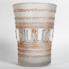 Vase « Florence » verre blanc patiné sépia de René LALIQUE | Biron Vase "Florence" verre blanc patiné sépia de René LALIQUE
