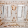 Vase « Florence » verre blanc patiné sépia de René LALIQUE | Biron Vase "Florence" verre blanc patiné sépia de René LALIQUE