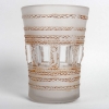Vase « Florence » verre blanc patiné sépia de René LALIQUE | Biron Vase "Florence" verre blanc patiné sépia de René LALIQUE