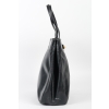 Sac à Main Vintage, Longchamp, Cuir Noir, XXème siècle. | Biron Sac à Main Vintage, Longchamp, Cuir Noir, XXème siècle.