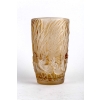 Vase « Coqs et Plumes » verre blanc patiné sépia de René LALIQUE | Biron |||||||||