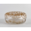 Boîte « Emiliane » verre blanc patiné sépia de René LALIQUE | Biron |||||||