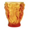 Vase « Bacchantes » cristal jaune ambré de LALIQUE FRANCE | Biron |||||