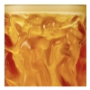 Vase « Bacchantes » cristal jaune ambré de LALIQUE FRANCE | Biron Vase "Bacchantes" cristal jaune ambré de LALIQUE FRANCE