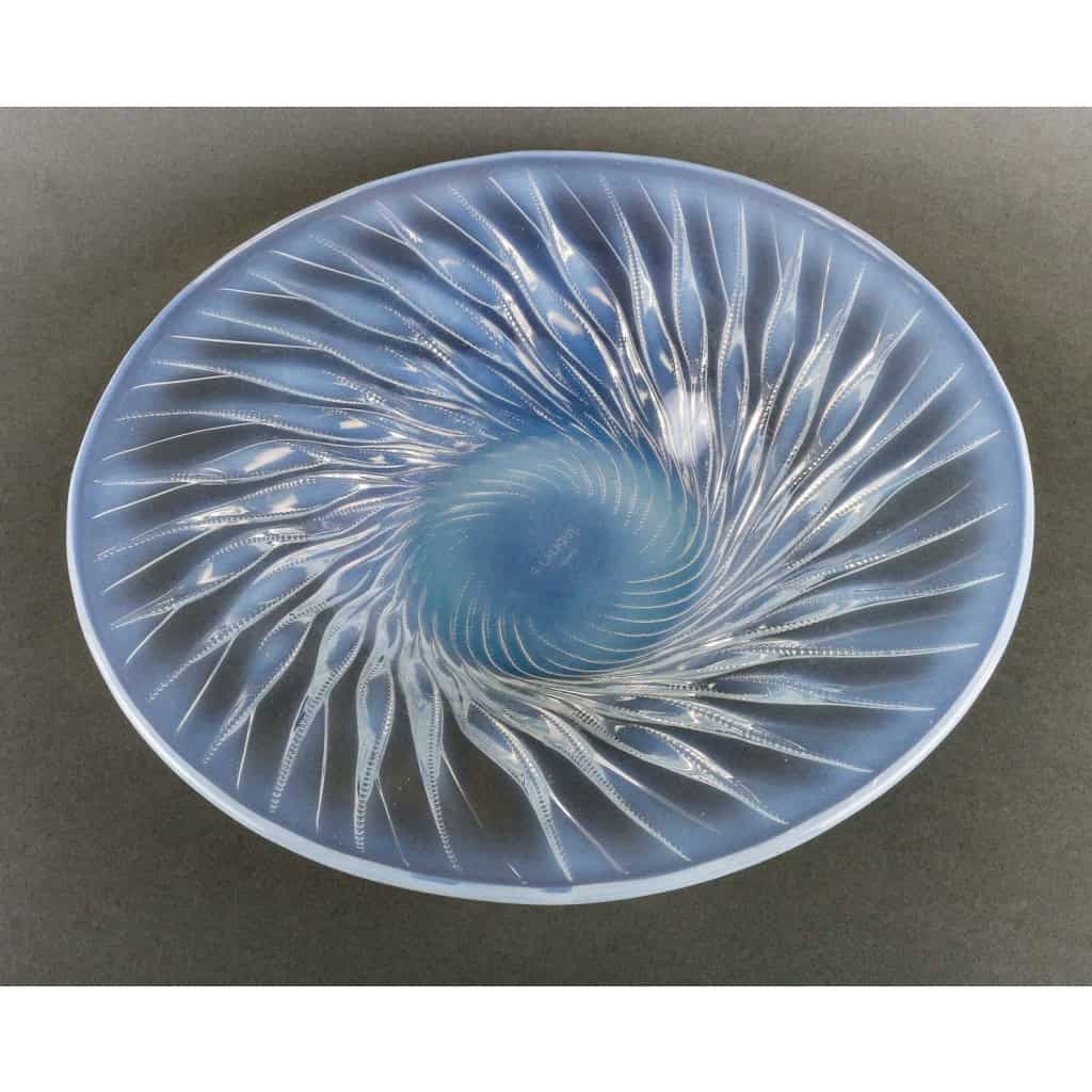 Coupe « Algues » verre opalescent de René LALIQUE | Biron ||||||||