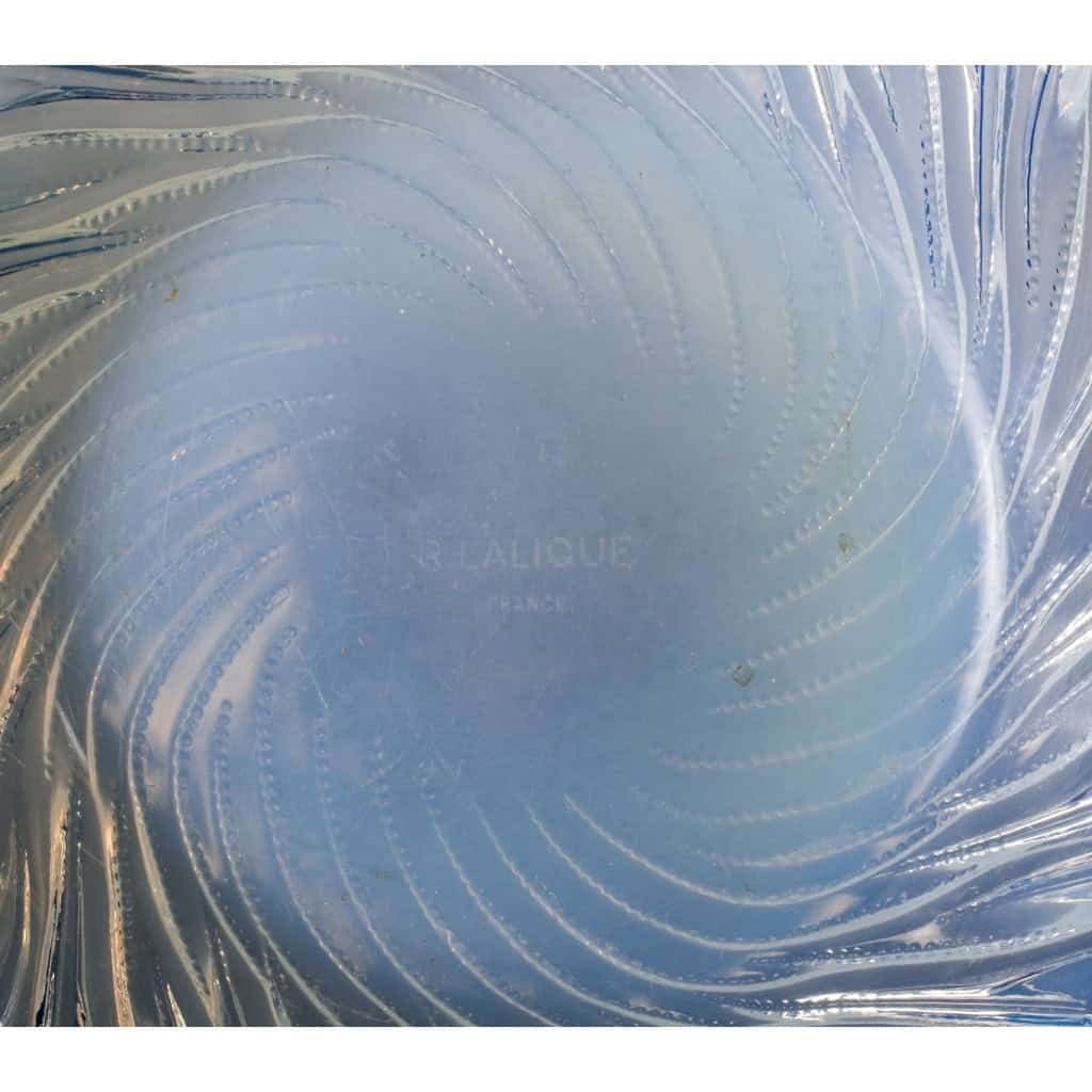 Coupe « Algues » verre opalescent de René LALIQUE | Biron Coupe "Algues" verre opalescent de René LALIQUE