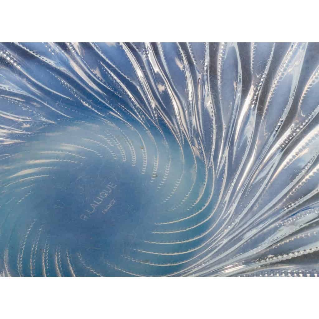 Coupe « Algues » verre opalescent de René LALIQUE | Biron Coupe "Algues" verre opalescent de René LALIQUE