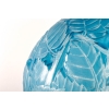 Vase « Milan » verre blanc patiné bleu électrique de René LALIQUE | Biron Vase "Milan" verre blanc patiné bleu électrique de René LALIQUE