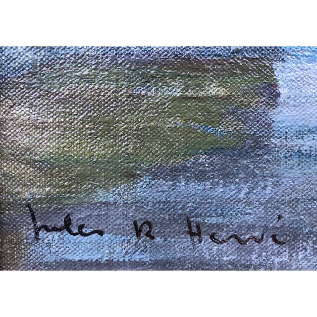 HERVE Jules Tableau 20è Siècle Un dimanche à la campagne Huile Sur Toile Signée Certificat d’authenticité | Biron HERVE Jules Tableau 20è Siècle Un dimanche à la campagne Huile Sur Toile Signée Certificat d’authenticité