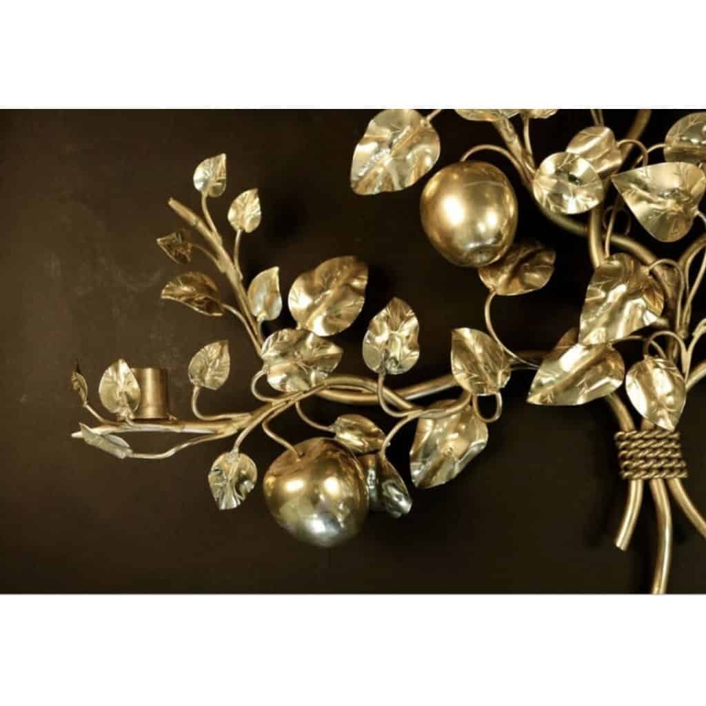 1970 Grande applique "L'Arbre du jardin d'Eden" Maison Roche