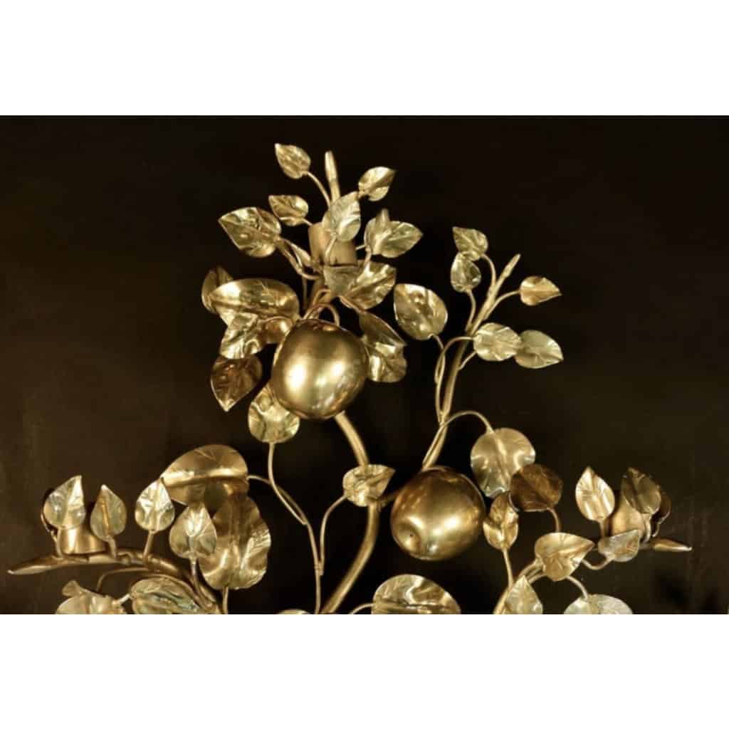 1970 Grande applique "L'Arbre du jardin d'Eden" Maison Roche