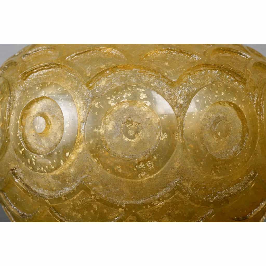 Daum Nancy France Vase Boule Art Déco circa 1930 | Biron Daum Nancy France Vase Boule Art Déco circa 1930