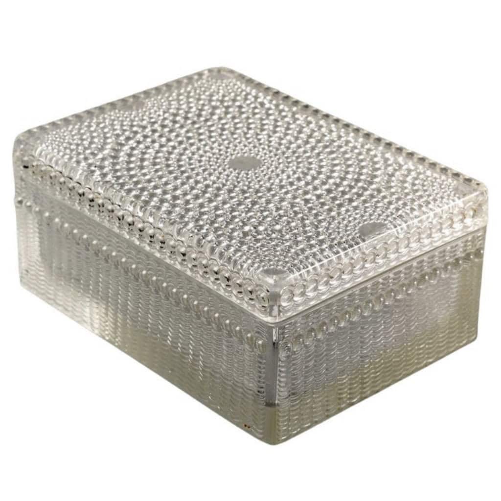 Boîte « Laurens » verre blanc de René LALIQUE | Biron ||||||