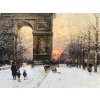 GALIEN LALOUE Peinture Française 20è Paris Les Champs Elysées Et l’Arc De Triomphe en hiver Gouache signée Certificat d’authenticité | Biron GALIEN LALOUE Peinture Française 20è Paris Les Champs Elysées Et l'Arc De Triomphe en hiver Gouache signée Certificat d’authenticité