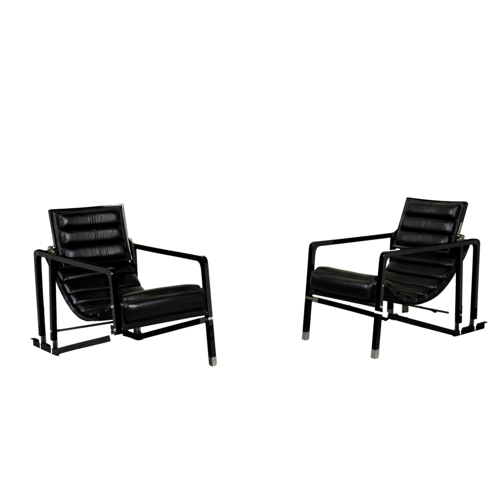 Paire de fauteuils « Transat »,modèle original créé circa 1926 | Biron ||||