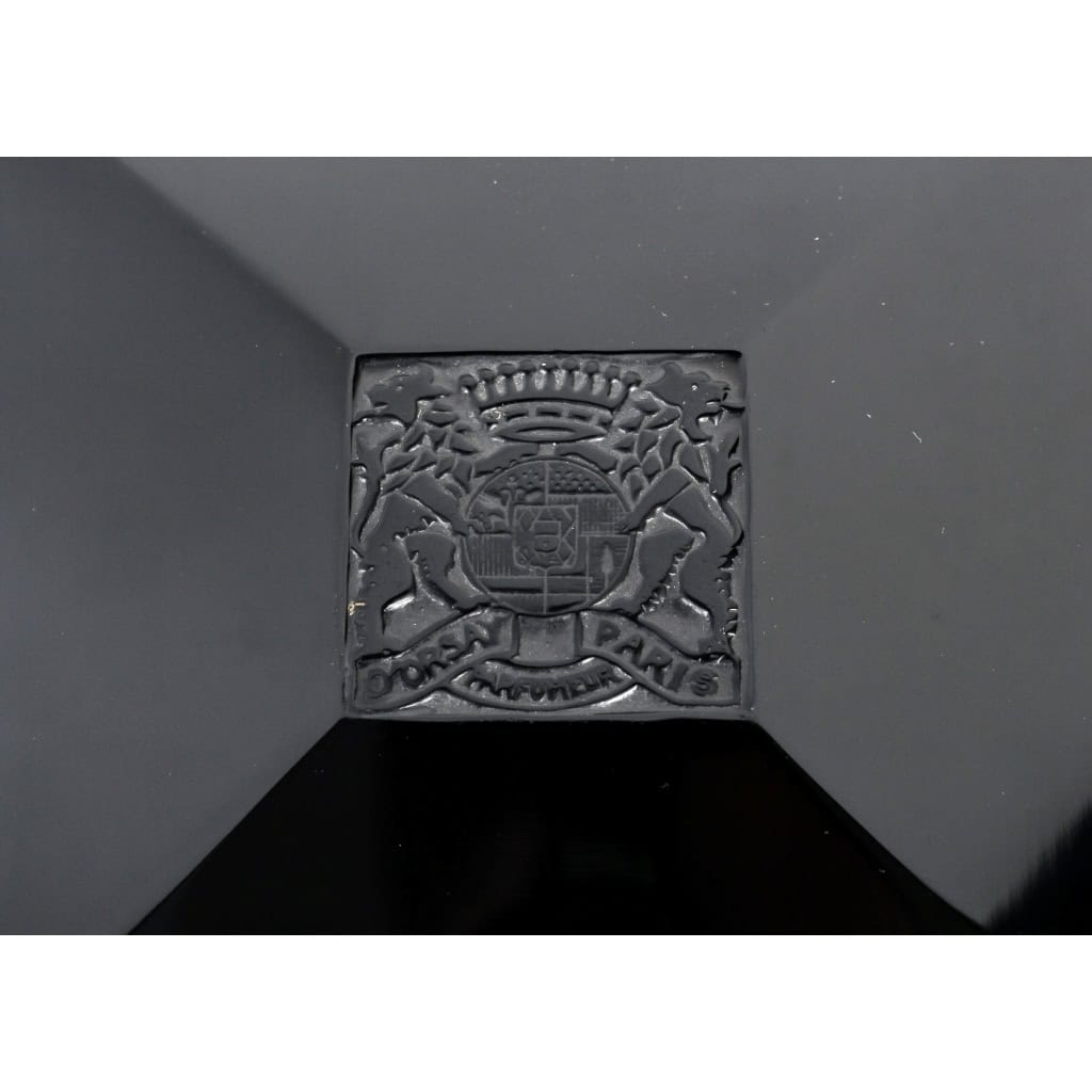Boite « Quatre Flacons » verre noir de René LALIQUE pour D’Orsay | Biron Boite "Quatre Flacons" verre noir de René LALIQUE pour D'Orsay