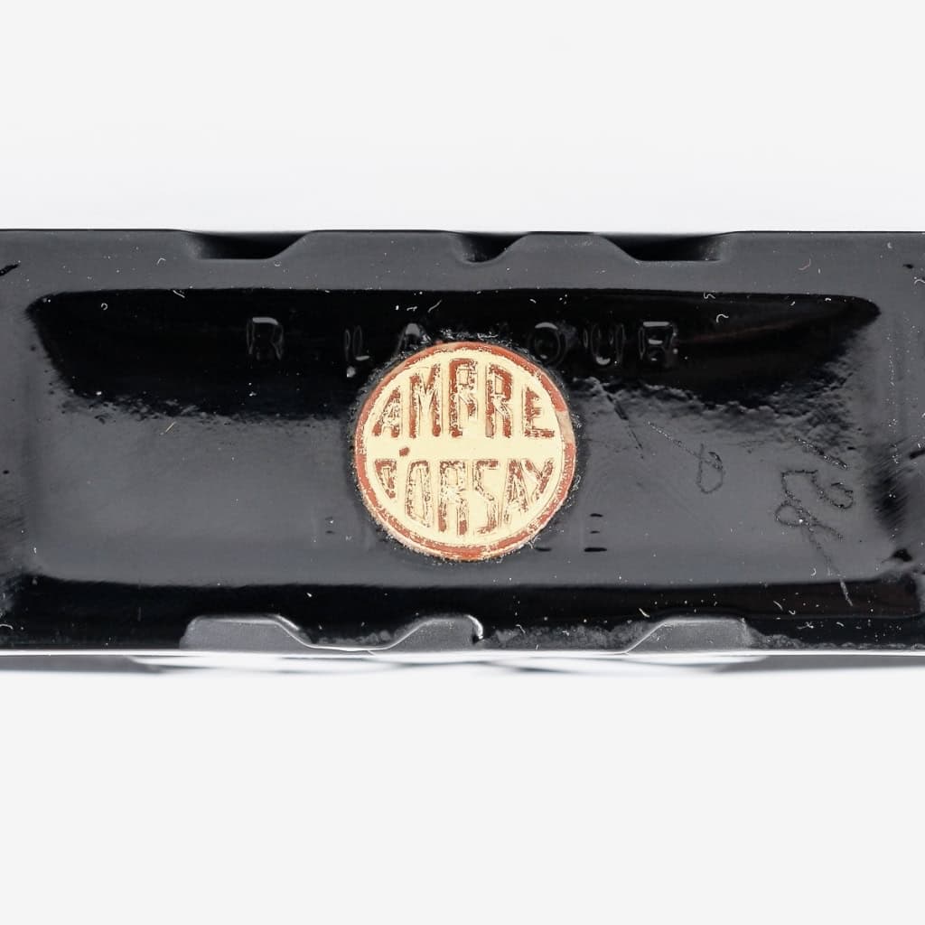 Boite « Quatre Flacons » verre noir de René LALIQUE pour D’Orsay | Biron Boite "Quatre Flacons" verre noir de René LALIQUE pour D'Orsay