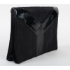 Pochette Yves Saint-Laurent Vintage, Cuir Noir, XXème Siècle.