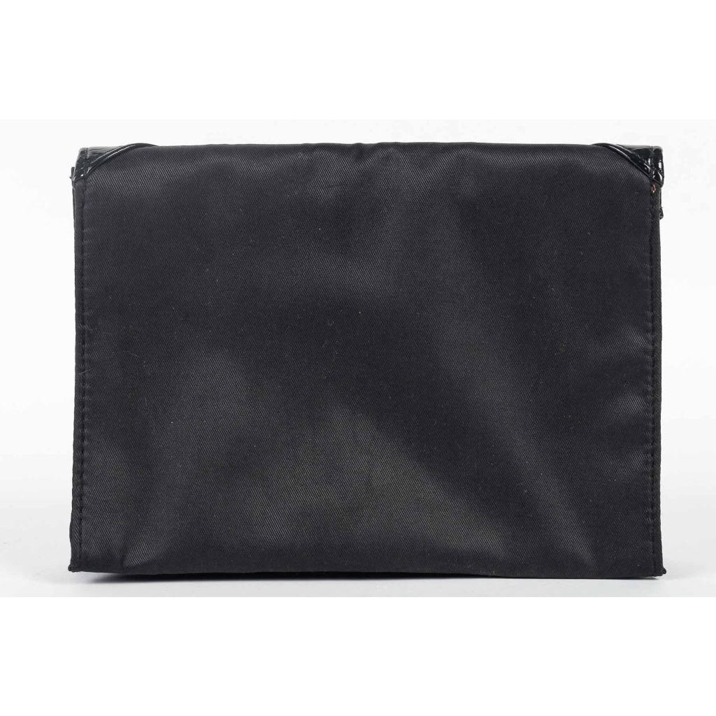 Pochette Yves Saint-Laurent Vintage, Cuir Noir, XXème Siècle.
