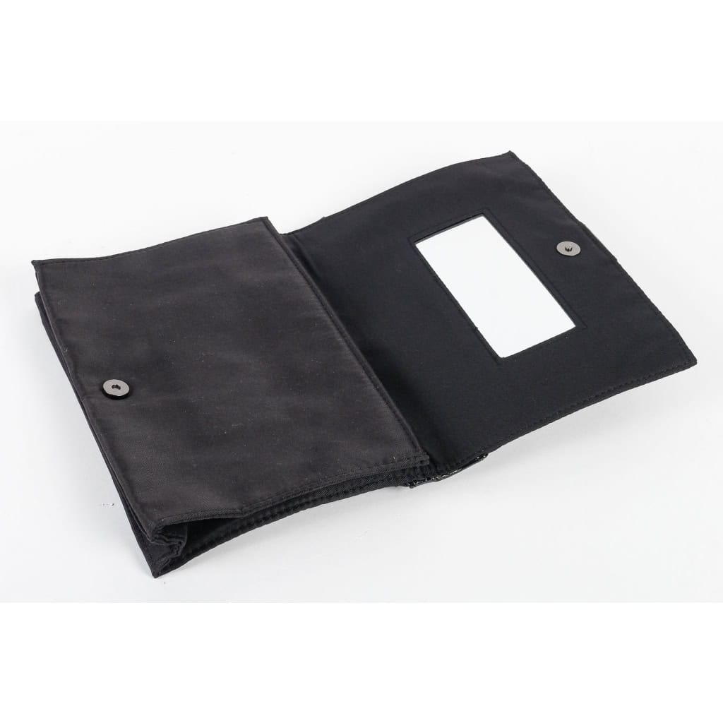 Pochette Yves Saint-Laurent Vintage, Cuir Noir, XXème Siècle.
