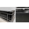 Paire de Canapés LC3 cuir noir de Le Corbusier & Cassina