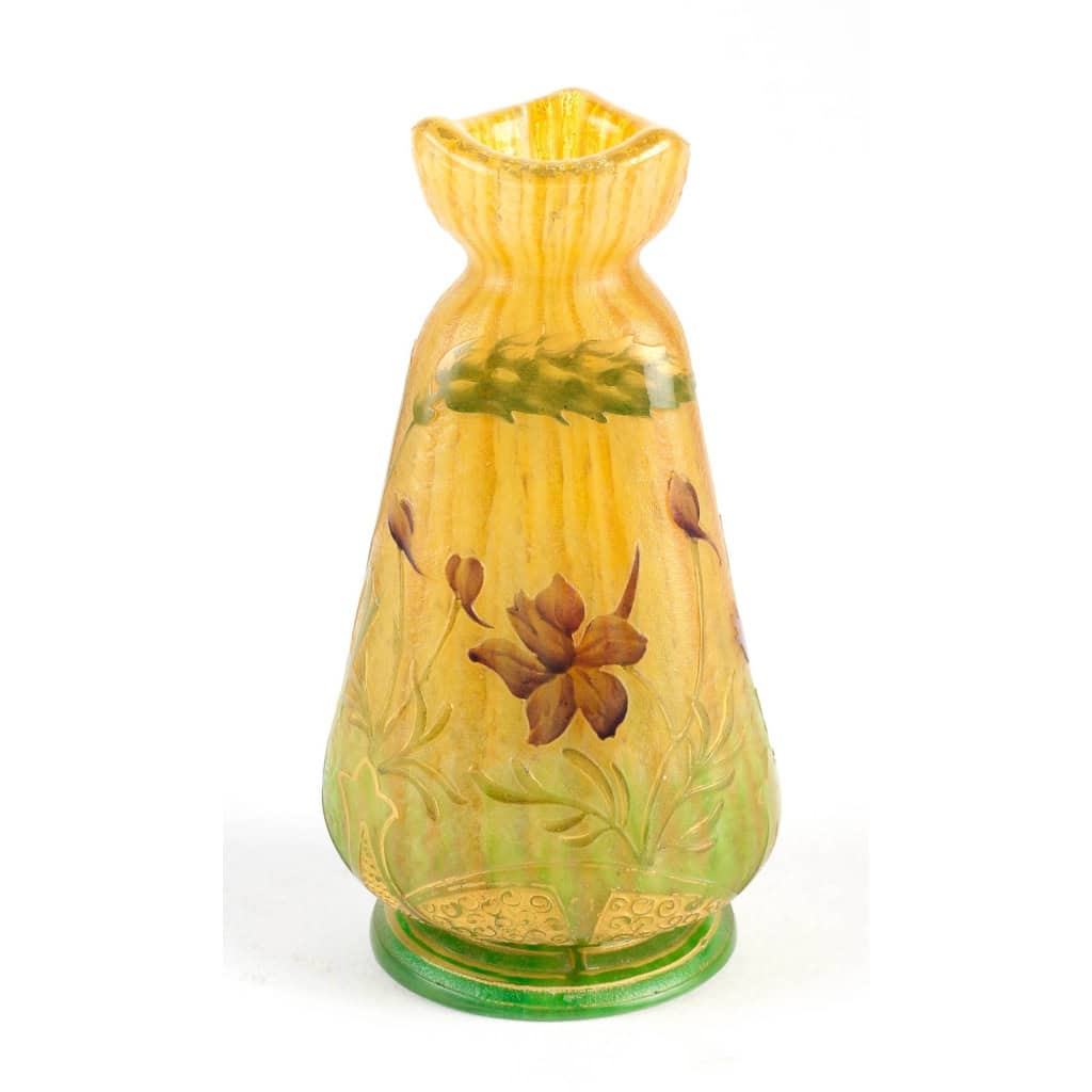 DAUM Nancy Vase « Epis de blé et pavots » circa 1898 | Biron DAUM Nancy Vase "Epis de blé et pavots" circa 1898