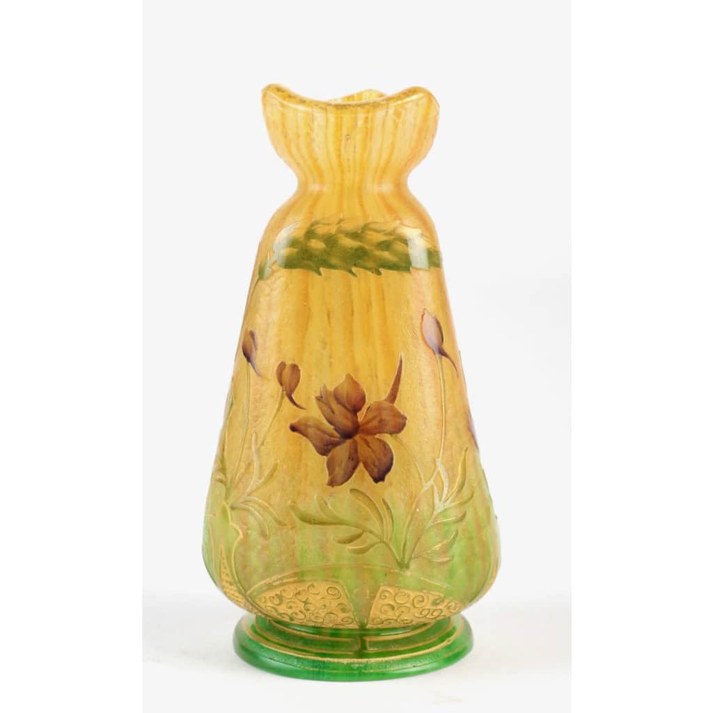 DAUM Nancy Vase « Epis de blé et pavots » circa 1898 | Biron DAUM Nancy Vase "Epis de blé et pavots" circa 1898