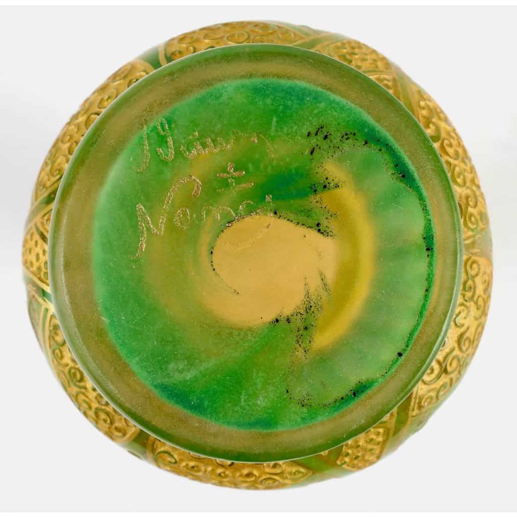 DAUM Nancy Vase « Epis de blé et pavots » circa 1898 | Biron DAUM Nancy Vase "Epis de blé et pavots" circa 1898