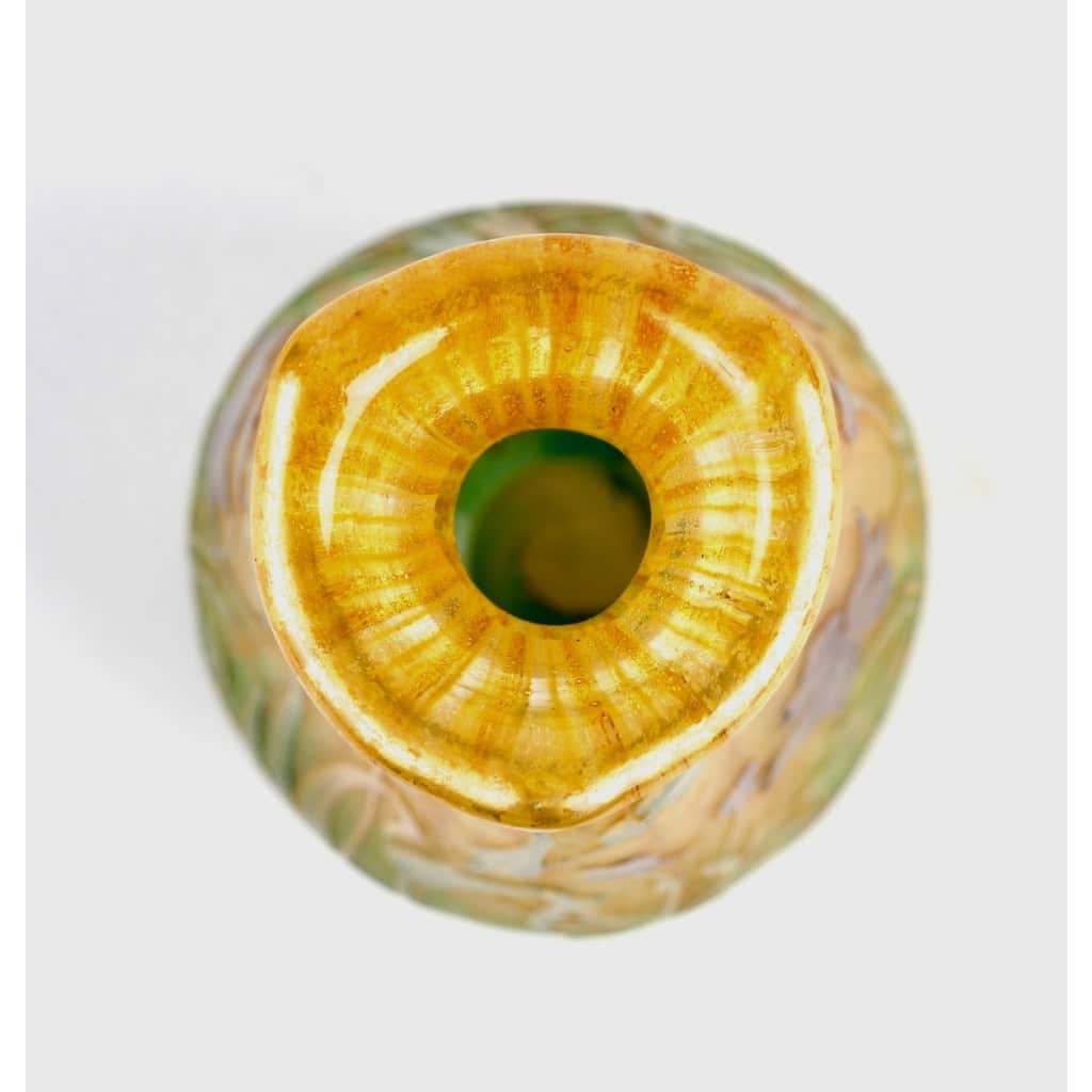 DAUM Nancy Vase « Epis de blé et pavots » circa 1898 | Biron DAUM Nancy Vase "Epis de blé et pavots" circa 1898