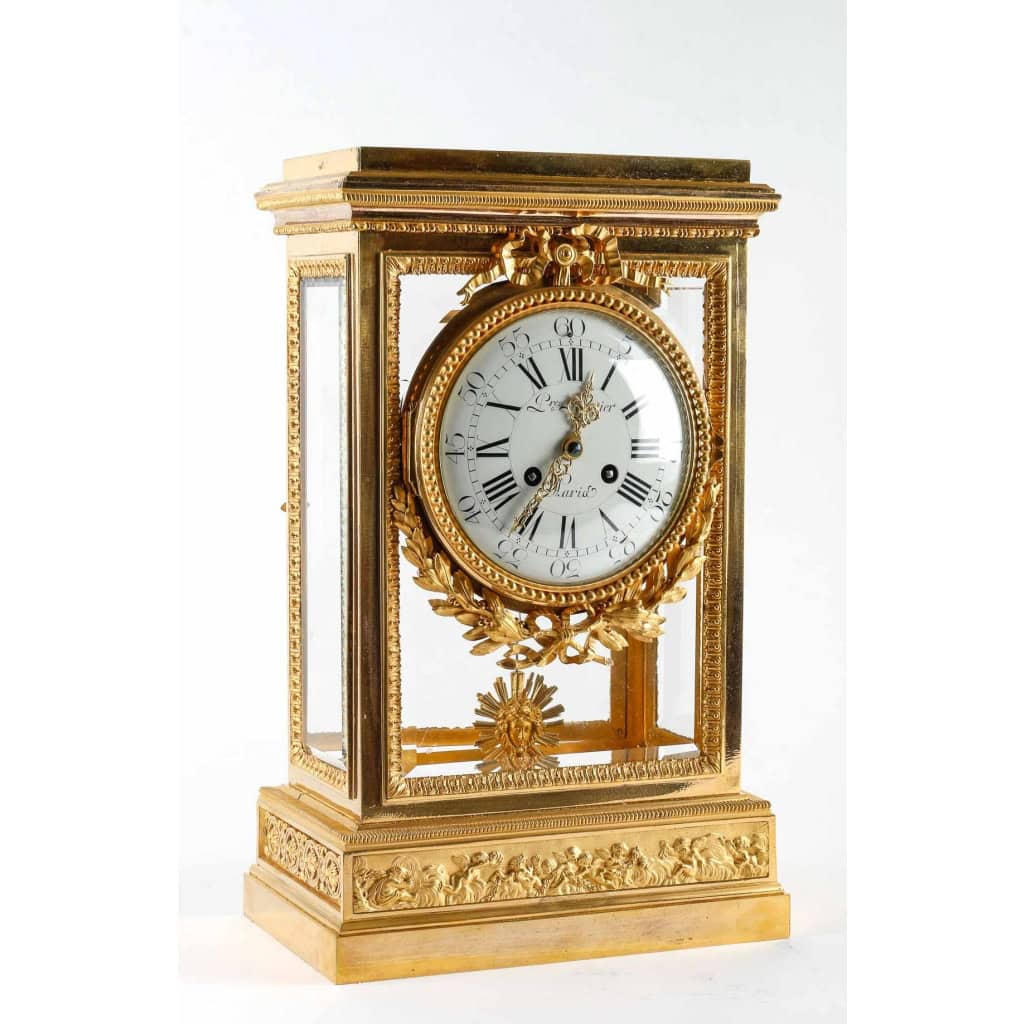 Pendule Régulateur de Cheminée en Bronze Doré XIXème Siècle | Biron |||||||||||||||