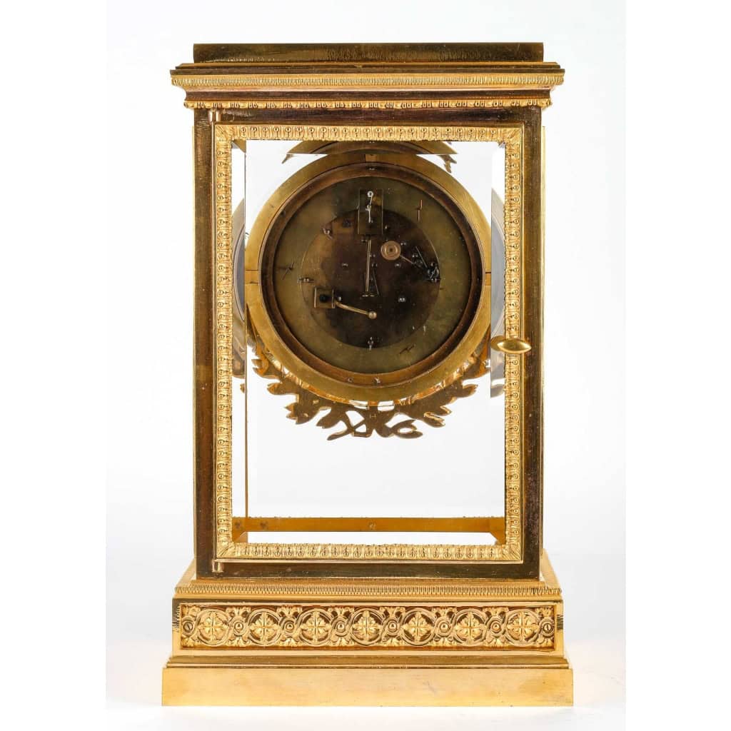 Pendule Régulateur de Cheminée en Bronze Doré XIXème Siècle | Biron Pendule Régulateur de Cheminée en Bronze Doré XIXème Siècle