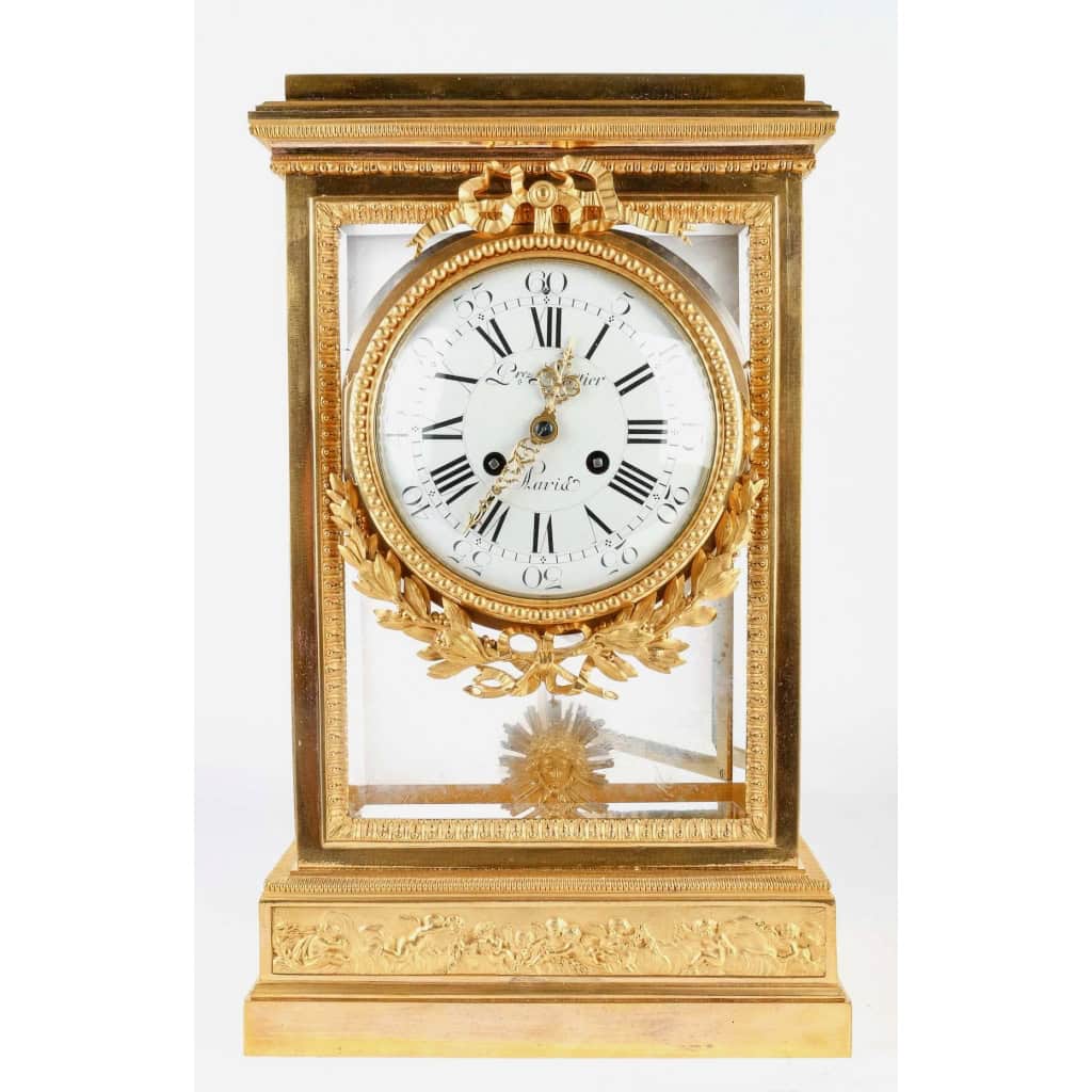 Pendule Régulateur de Cheminée en Bronze Doré XIXème Siècle | Biron Pendule Régulateur de Cheminée en Bronze Doré XIXème Siècle