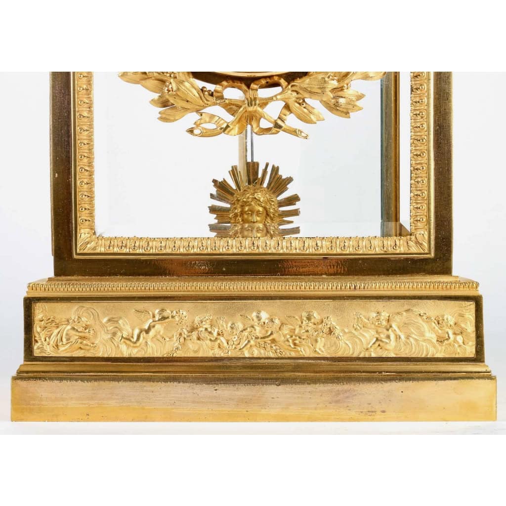 Pendule Régulateur de Cheminée en Bronze Doré XIXème Siècle | Biron Pendule Régulateur de Cheminée en Bronze Doré XIXème Siècle