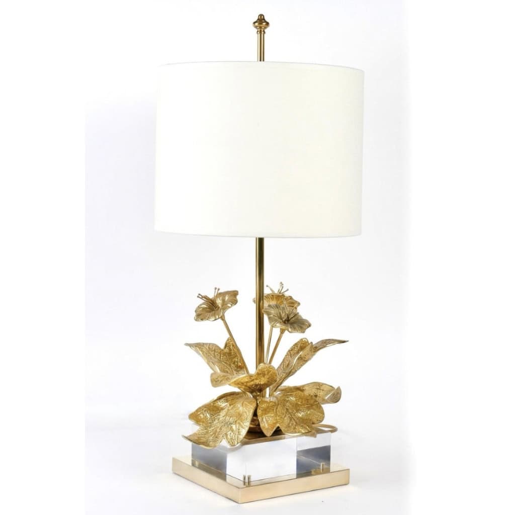 1970 Paire de lampes en bronze Maison Jansen | Biron 1970 Paire de lampes en bronze Maison Jansen