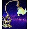 LAMPE EN BRONZE DORÉ À DECOR D’UN DRAGON | Biron ||||||