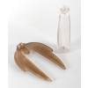 Flacon « Bouchon Eucalyptus » verre blanc patiné sépia de René LALIQUE | Biron Flacon "Bouchon Eucalyptus" verre blanc patiné sépia de René LALIQUE