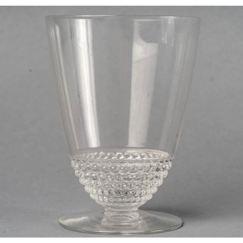 Service « Nippon » verre blanc de René LALIQUE – 24 Pièces | Biron Service "Nippon" verre blanc de René LALIQUE - 24 Pièces