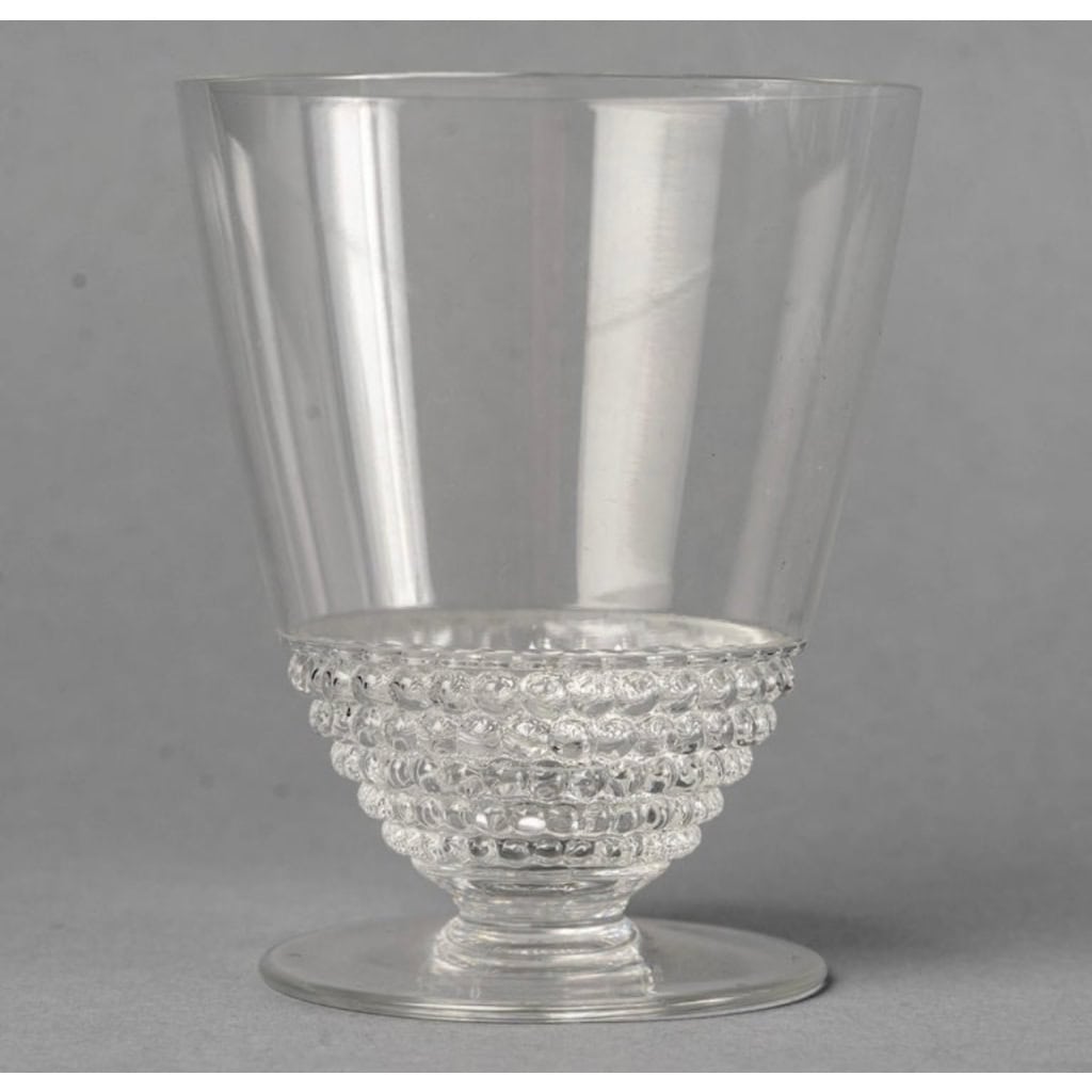 Service « Nippon » verre blanc de René LALIQUE – 24 Pièces | Biron Service "Nippon" verre blanc de René LALIQUE - 24 Pièces