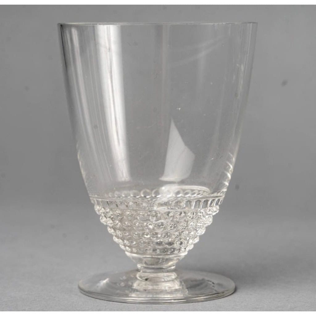 Service « Nippon » verre blanc de René LALIQUE – 24 Pièces | Biron Service "Nippon" verre blanc de René LALIQUE - 24 Pièces