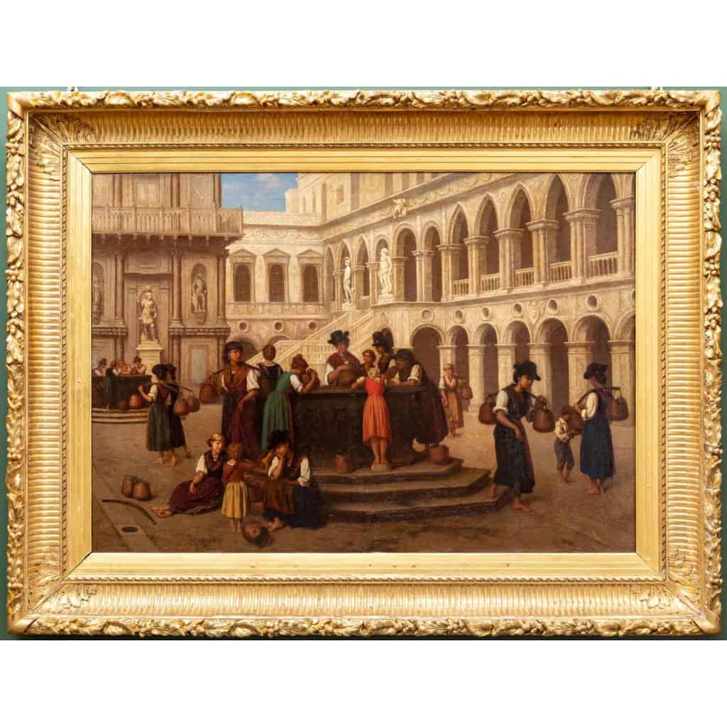 Hippolyte Plantet 1829-1882. La cour du Palais des Doges. | Biron |||||||||||||