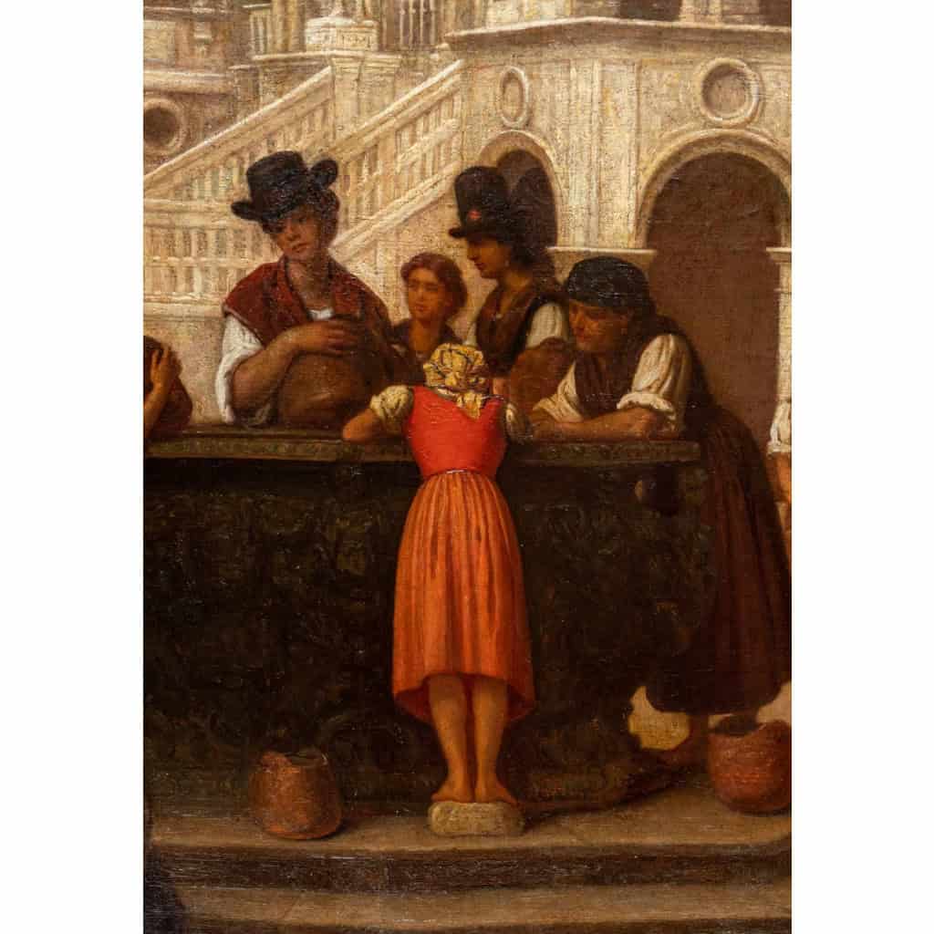 Hippolyte Plantet 1829-1882. La cour du Palais des Doges. | Biron Hippolyte Plantet 1829-1882. La cour du Palais des Doges.