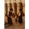 Hippolyte Plantet 1829-1882. La cour du Palais des Doges. | Biron Hippolyte Plantet 1829-1882. La cour du Palais des Doges.