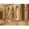 Hippolyte Plantet 1829-1882. La cour du Palais des Doges. | Biron Hippolyte Plantet 1829-1882. La cour du Palais des Doges.