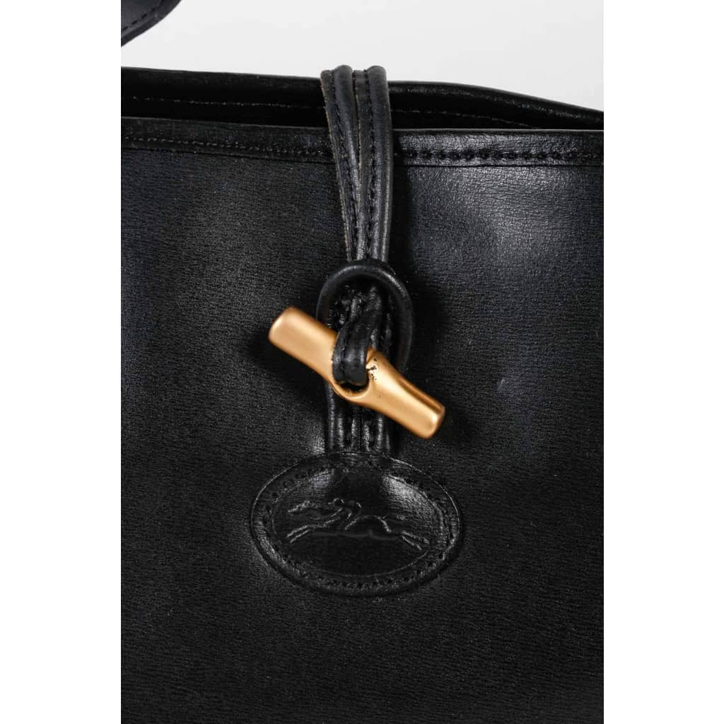 Sac Longchamp, Noir, XXème siècle.